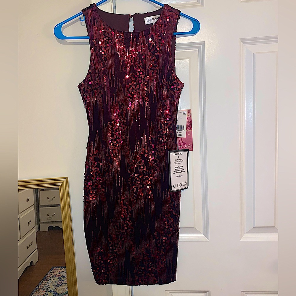 Sequin red dress